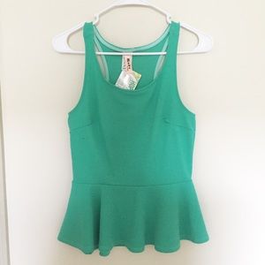 Peplum tank