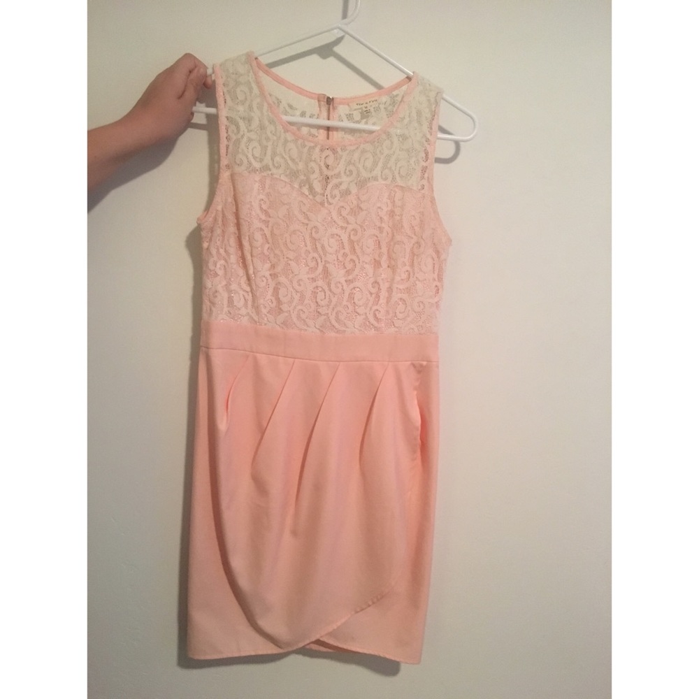 Light pink, tulip style, summer dress