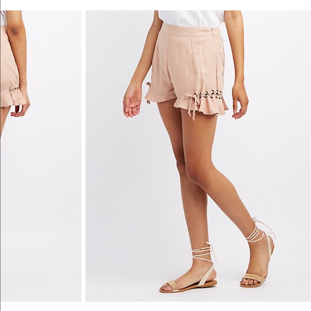 Khaki trouser shorts