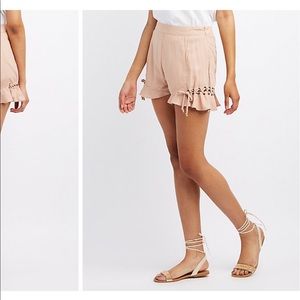 Khaki trouser shorts