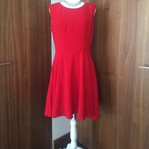 Red Fit & Flare Dress - sz 10