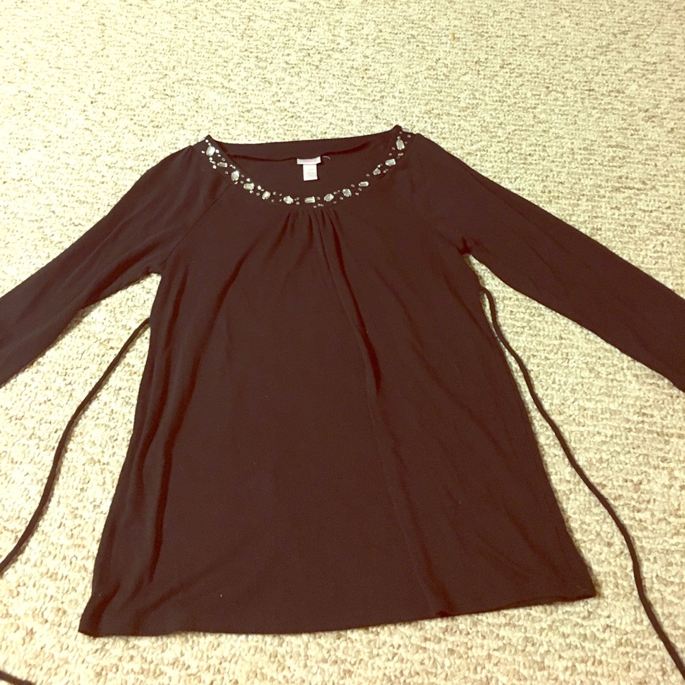 Bling black top