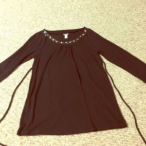 Bling black top