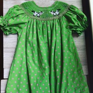 3T Rosalina Cow Smocked Dress