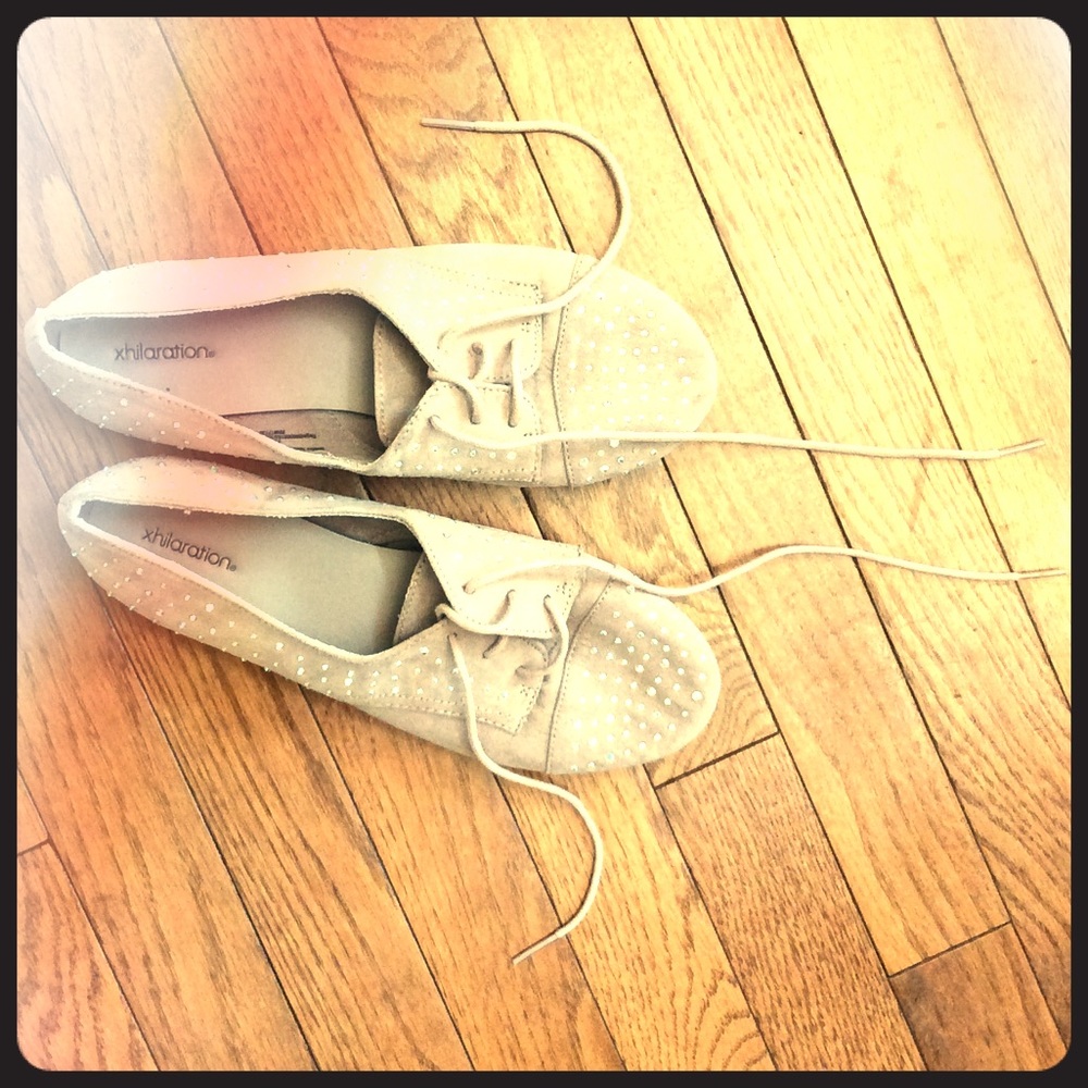 Glittery oxford Flats