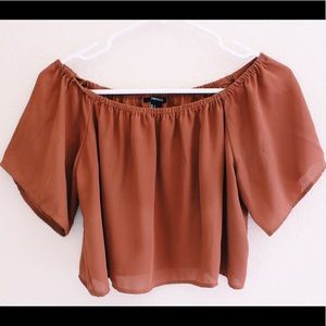 Off the shoulder shirt