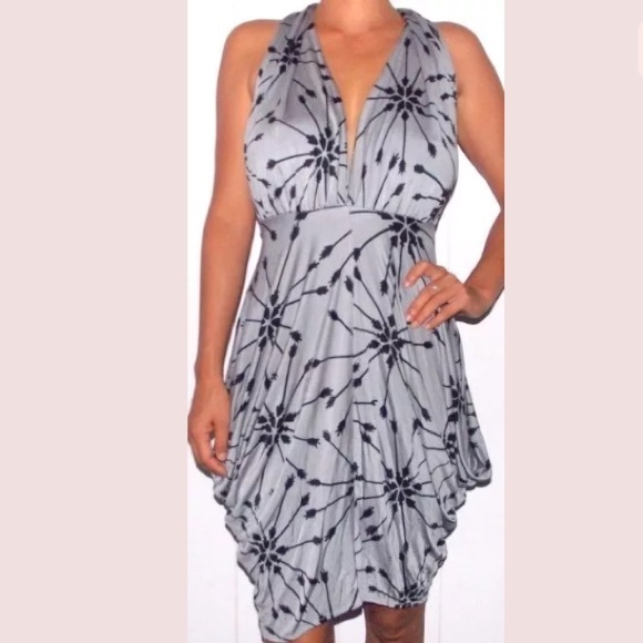 Mara Hoffman Boho Arrows Silk Halter Dress - Picture 1 of 7