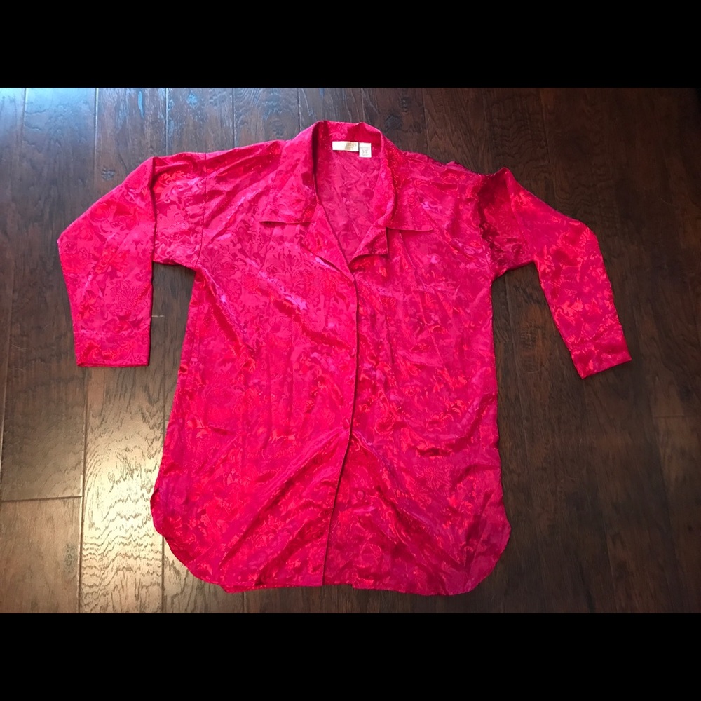 Victoria Secret Red night shirt Small