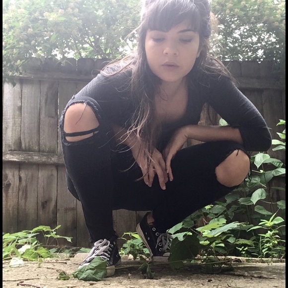 SOLD!! Black High Waisted Skinny Jeans - Picture 6 of 6