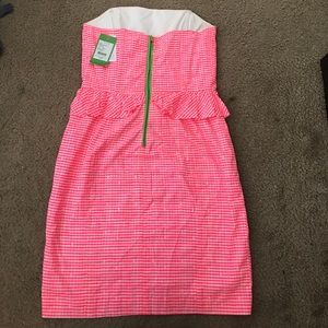 NWT hot pink strapless Lilly dress