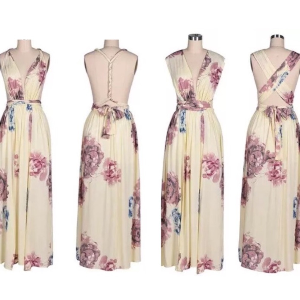 🎀sale🎀Floral dress sheer:can be worn many ways. - Picture 3 of 6