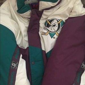 Vintage mighty ducks pro player jacket