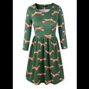 Fox Dress NWOT
