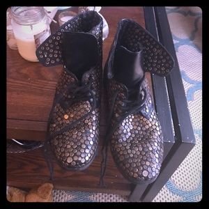 Deanna and Ozzy combat boots!