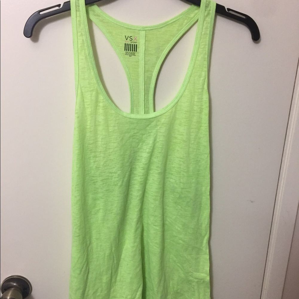 💥Neon green Victoria Secret workout Tank top💥