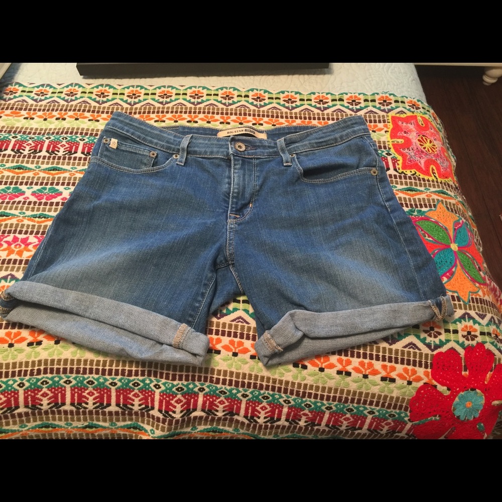 Denim shorts