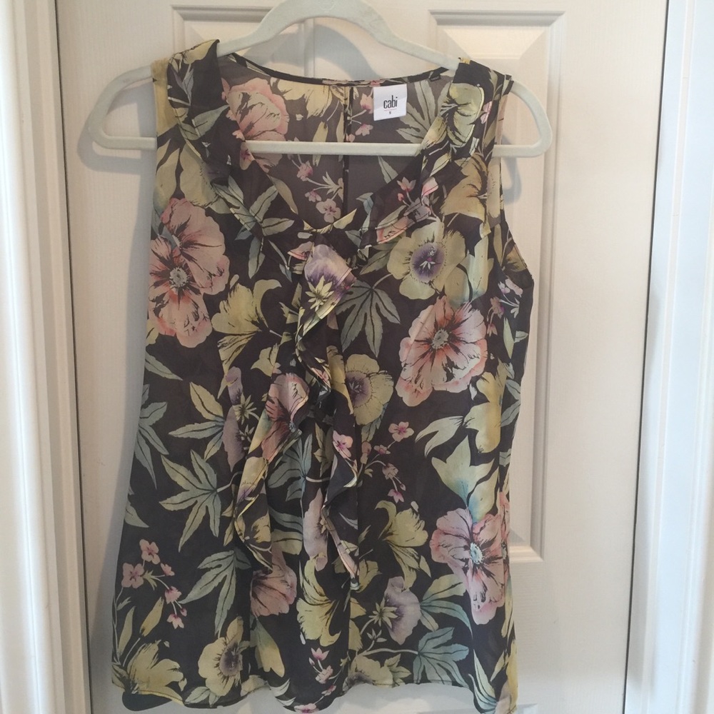 Cabi size s floral blouse