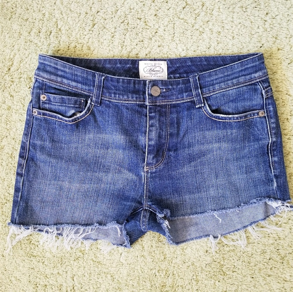 White House | Black Market Cut Off Denim Shorts