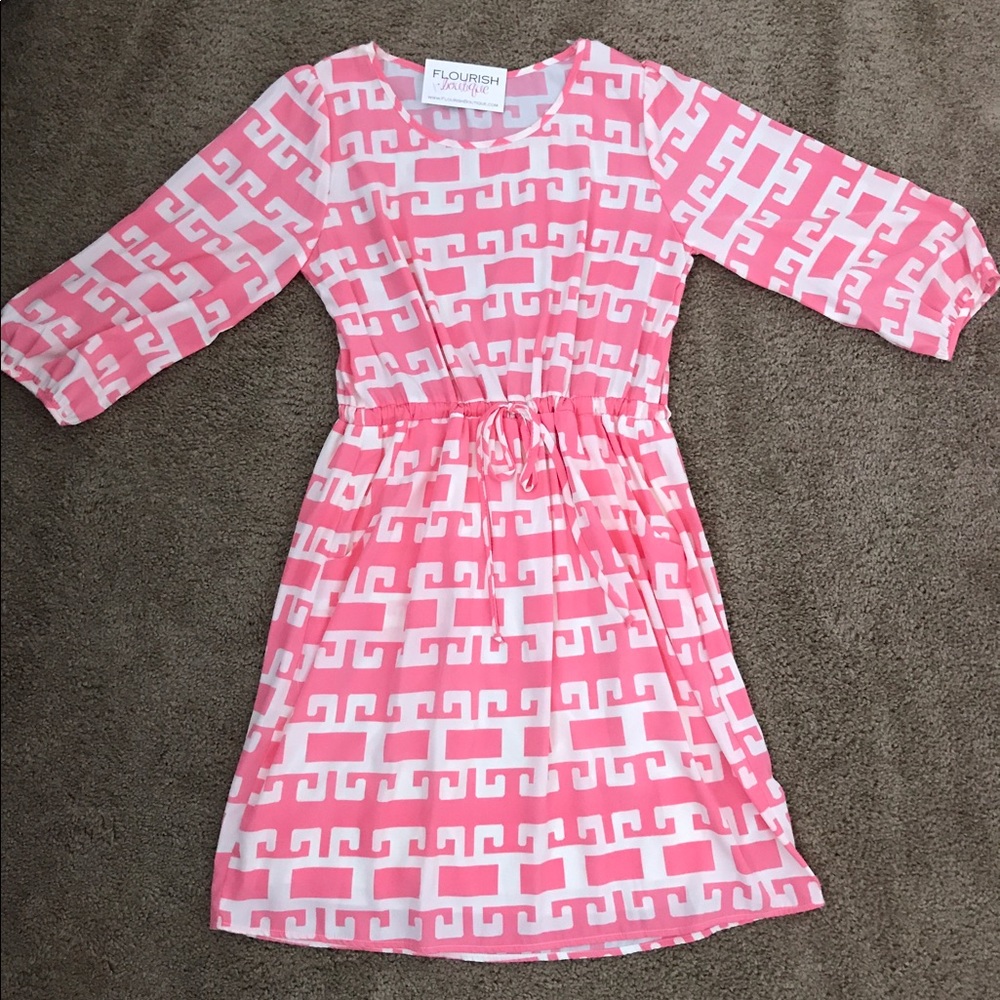 Brand new with tags pink 3/4 sleeves dress