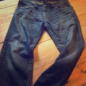 Silver Nash Slim Jeans. W33/L32