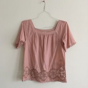 LOFT Dusty Pink Top