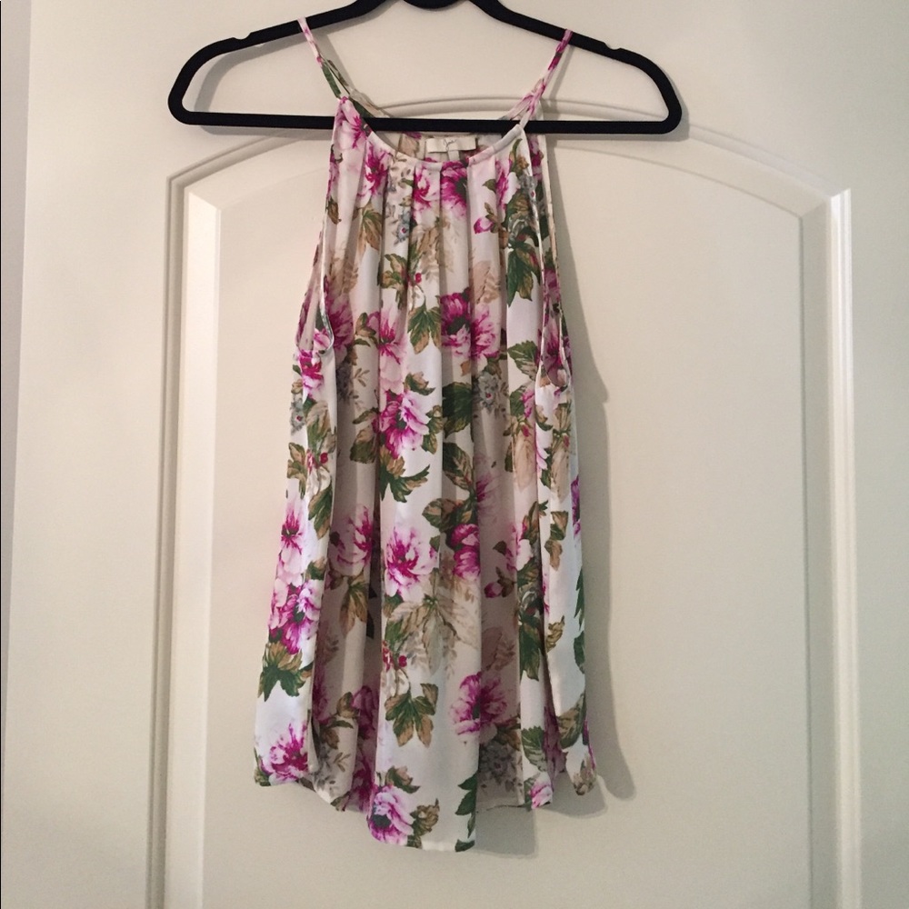 Joie, Floral printed 100% Silk top.