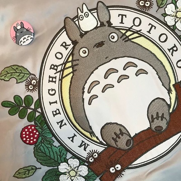 Studio Ghibli Totoro Jacket Bomber Unisex XL - Picture 1 of 4