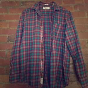 Penguin flannel button-down.