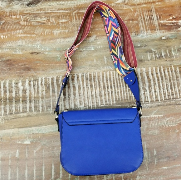 🚫SOLD🚫Cobalt Jewel Studded Crossbody Wide Strap - Picture 3 of 5