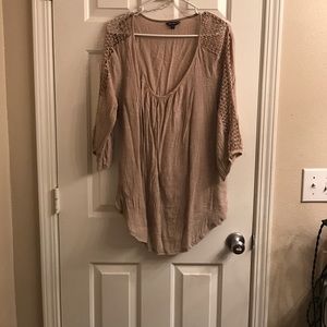 Tan blouse