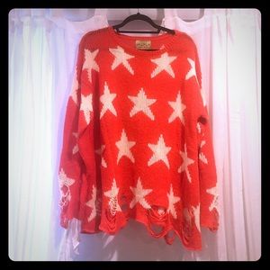 WILDFOX Seeing Stars Lenon Sweater Size Small