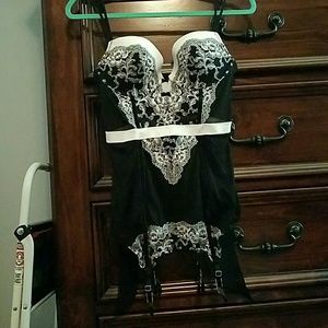 Black lace lingerie