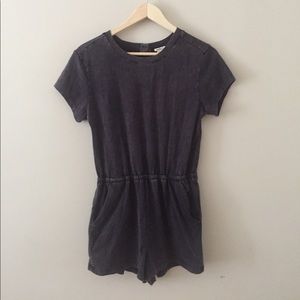 Forever 21 Faded Charcoal Gray Romper Size Small