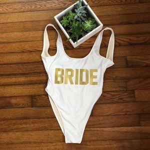 Shop Private Party "BRIDE" one-piece