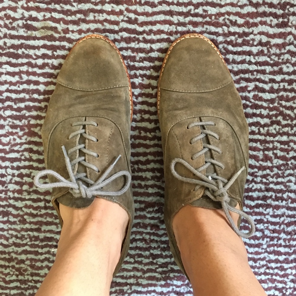Gap Olive Green Soft Lace up Oxford style