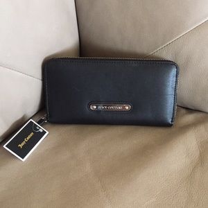Juicy Couture Leather Zip Around Wallet Clutch
