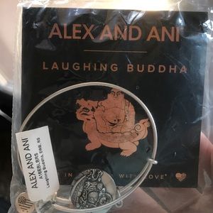 Alex and ani silver laughing Buddha bracelet