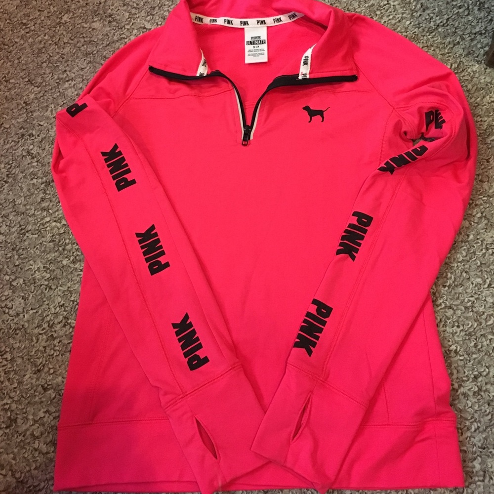 PINK ultimate half zip