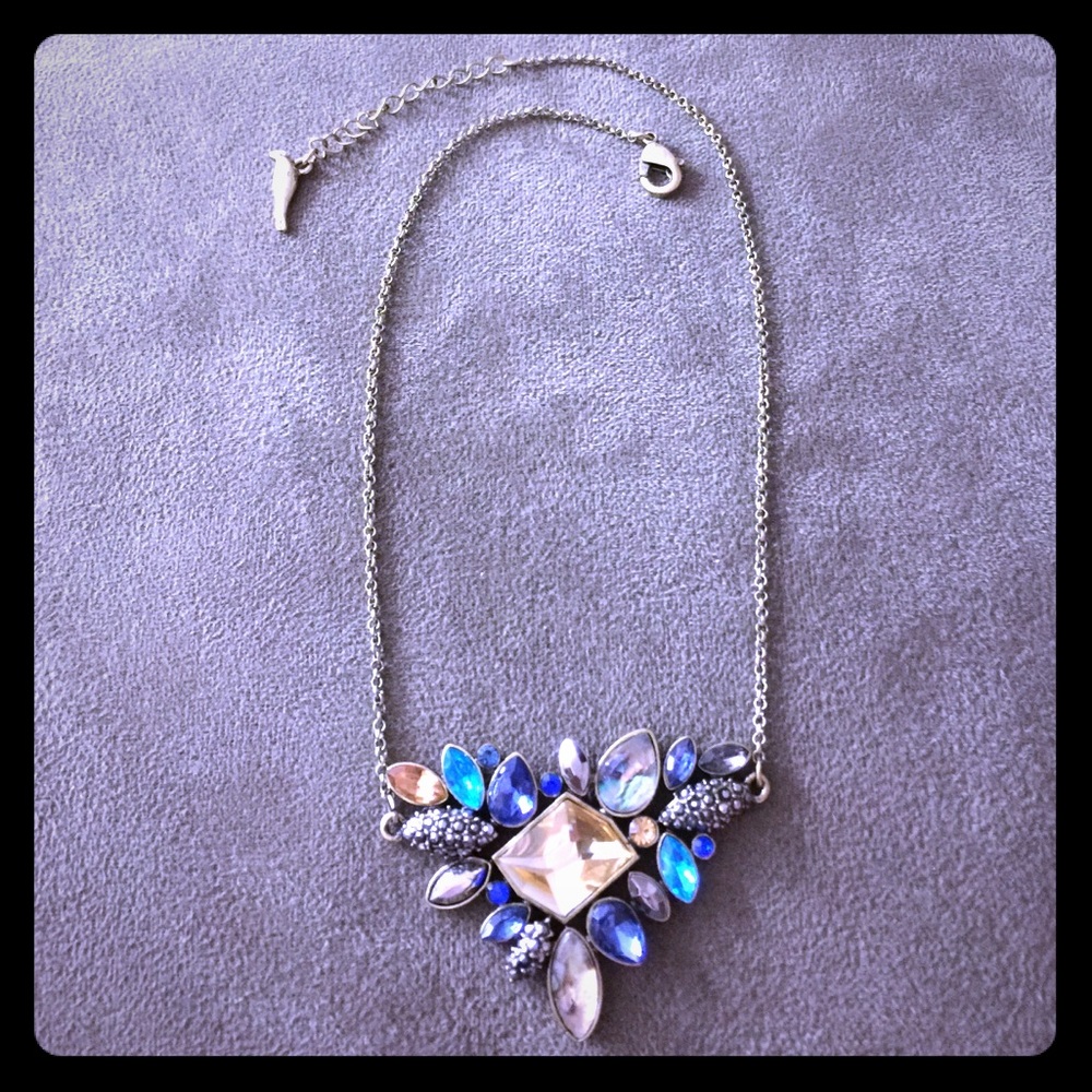 💦HP💦Jeweled necklace/antiqued gold chain