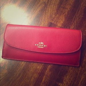 Red Coach wallet, barely used