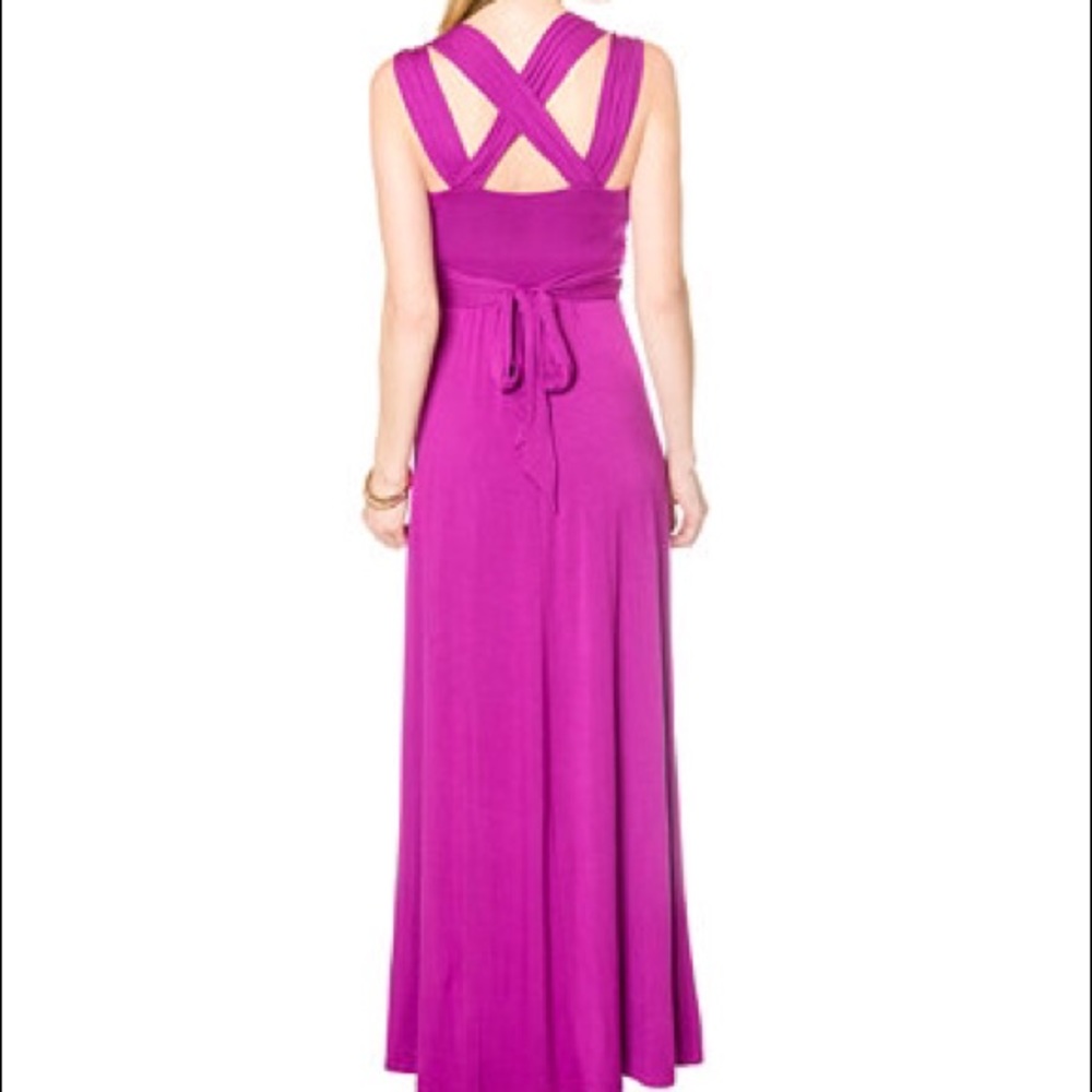 Cross Back Maternity Maxi Dress