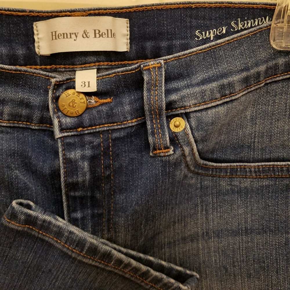 Henry & Belle Super Skinny Ankle Jeans