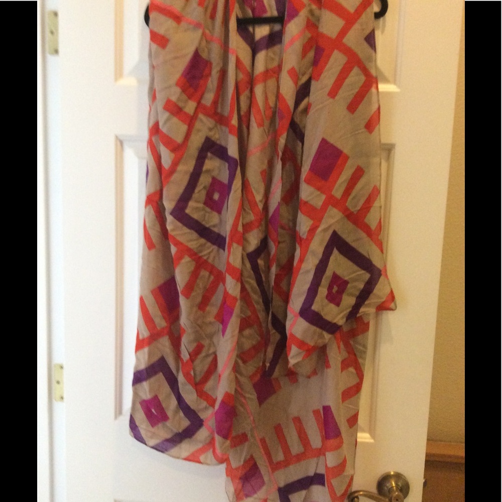 Colorful Flowing Scarf