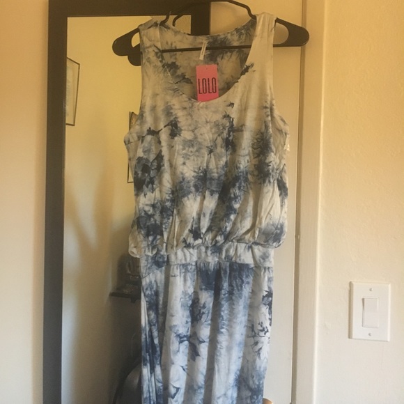 Tye dye asymmetrical dress - Picture 4 of 4