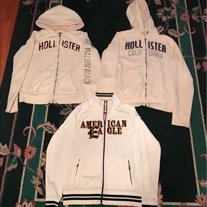 Lot of 3 Men's Sweatshirts -Hollister and AE