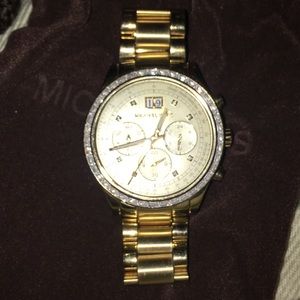 MK women's gold watch