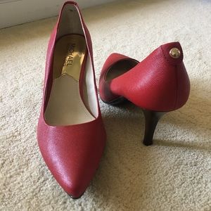 Michael Michael Kors Red Kitten Heels