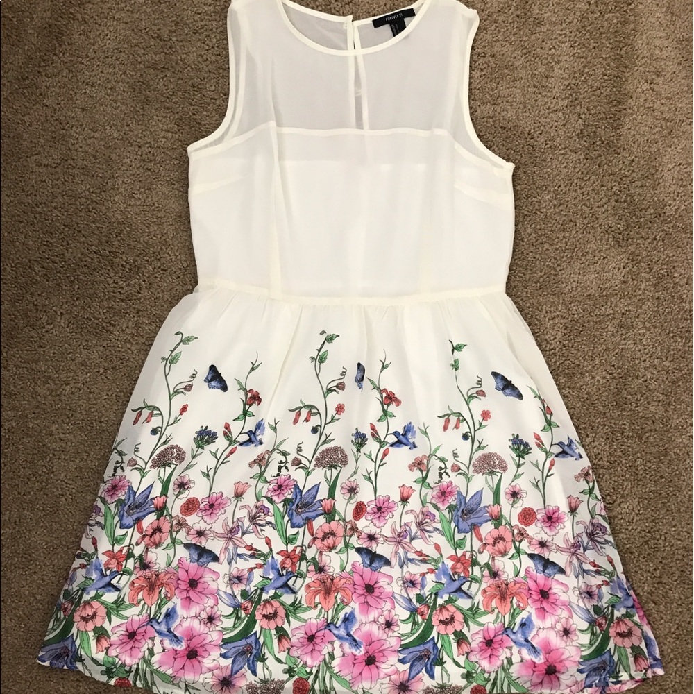 Like new forever 21 cream colored dress