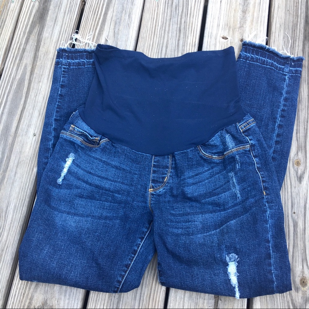 Maternity Ripped Skinny Jeans