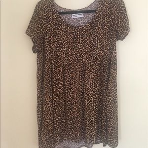 Cheetah Shirt Dress American Apparel